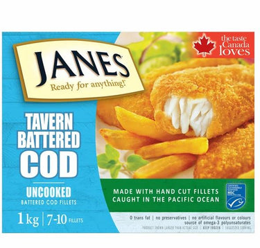 Image of Janes Tavern Battered Cod - 1 x 1000 Kilos